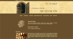 Desktop Screenshot of muzeumvin.sk